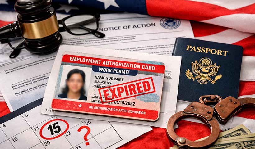Qué pasa si tu permiso de trabajo vence en Estados Unidos (Guía 2026)