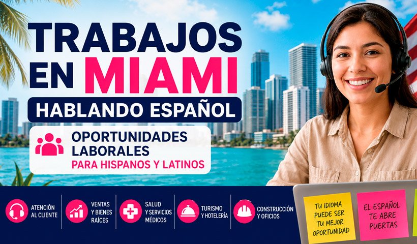 Trabajos en Miami hablando español: oportunidades laborales para hispanos y latinos